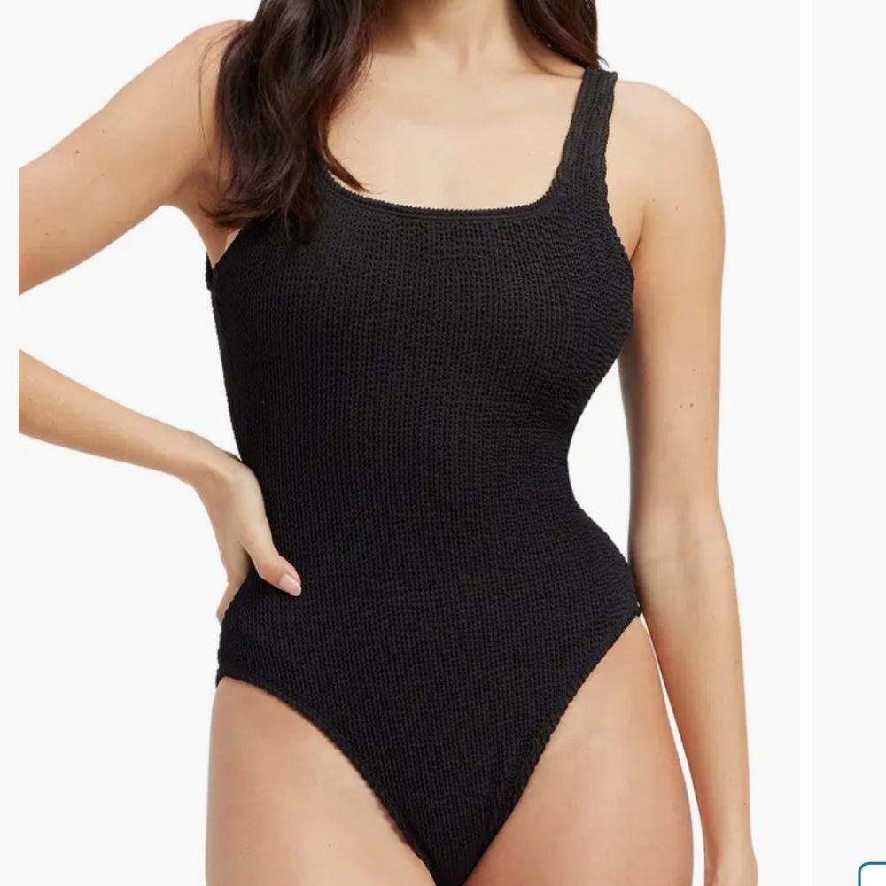 Good American Ink Blue One-Piece Swimsuit